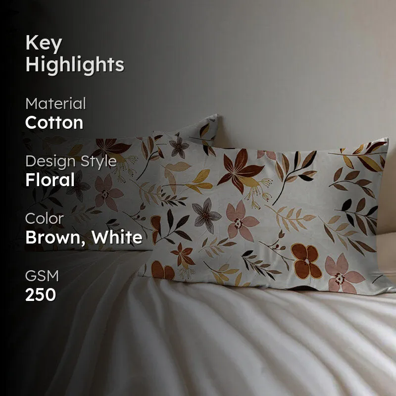 Fleur Charm Cotton Pillow Cover - Set Of Two media 2