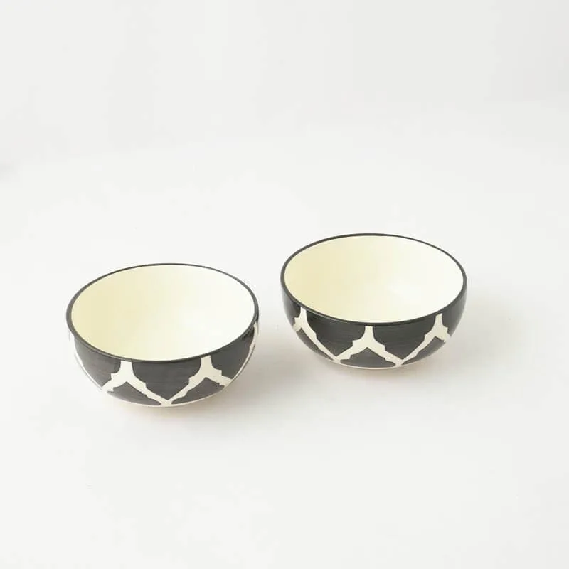 Bella Ceramic Bowl (Black) - Set Of Two media 3