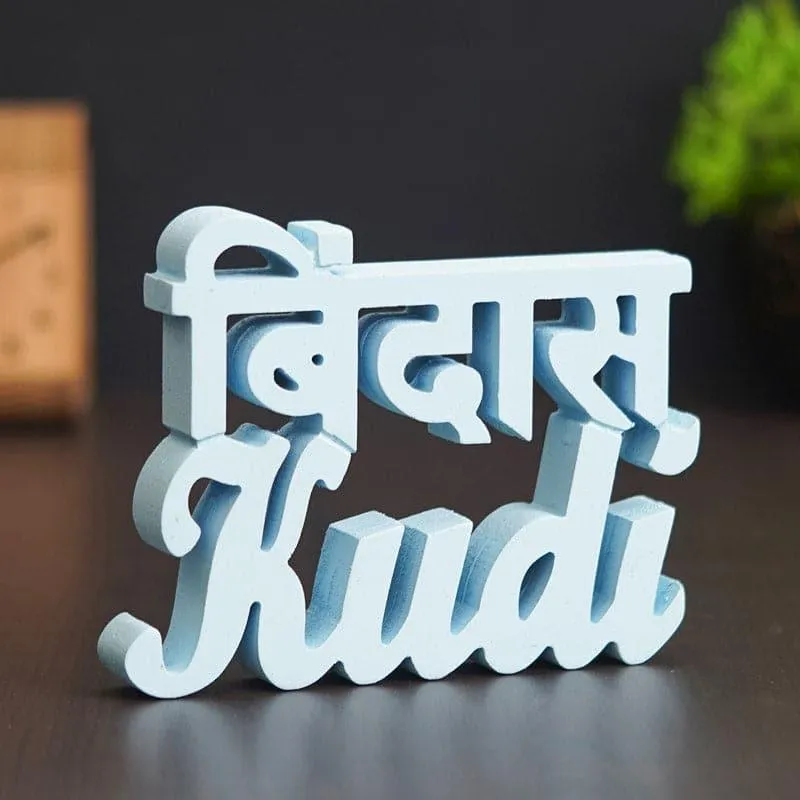 Bindas Kudi Typography Showpiece media 3