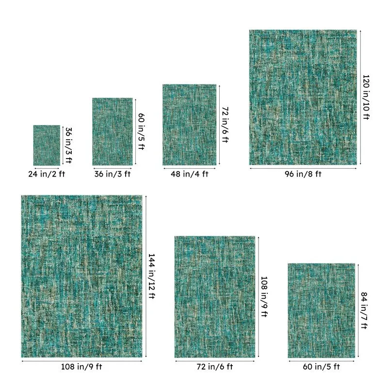 Osman Hand Tufted Wool Rug - Sea Green media 14