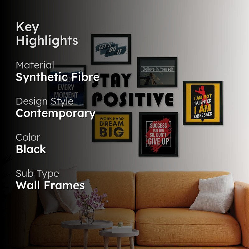 Inspirational Fibre Black Photo Frame - Set of Seven media 2