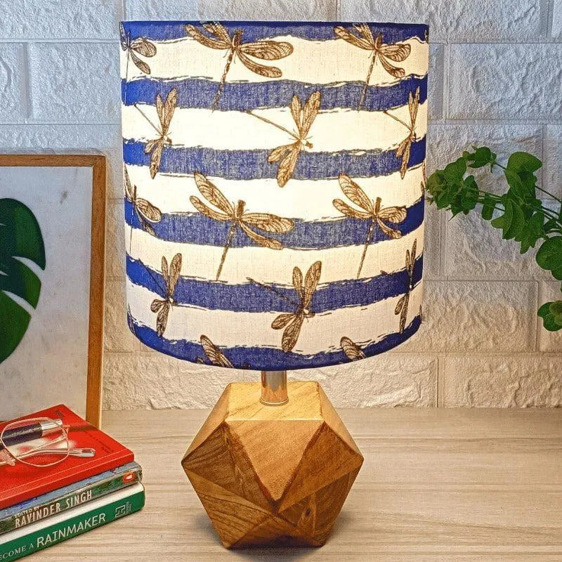 Dragonfly Buzz Hexa Fabric Table Lamp - Multicolor media 1