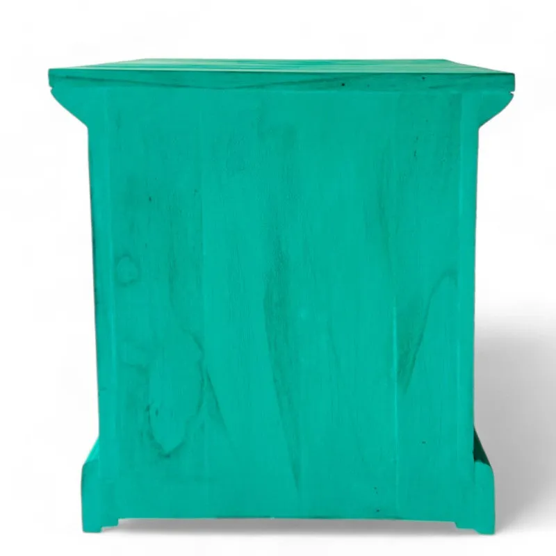 Bverox Sheesham Wooden Side & Bedside Table - Green media 7