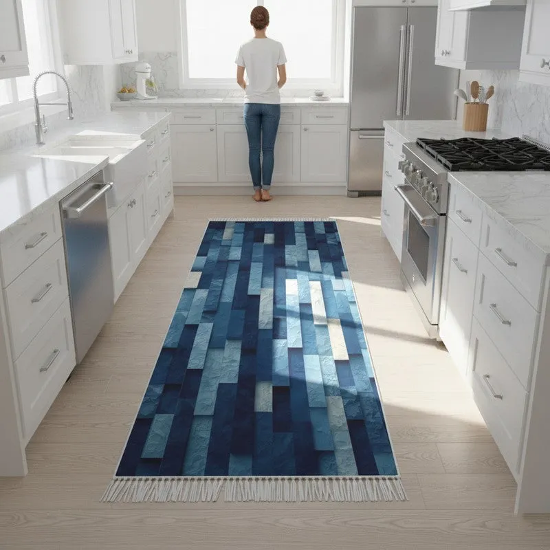 Emerald Lattice 3D Leaf Runner Rug media 6