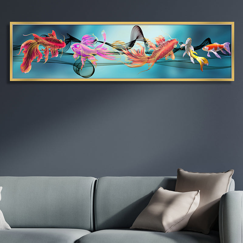 Psychedlic Koi Canvas Wall Art