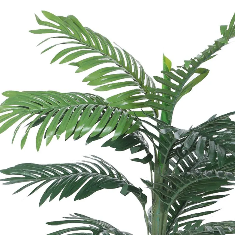 Faux Tropic Areca Palm With Black Plastic Pot - 3.28 ft media 5