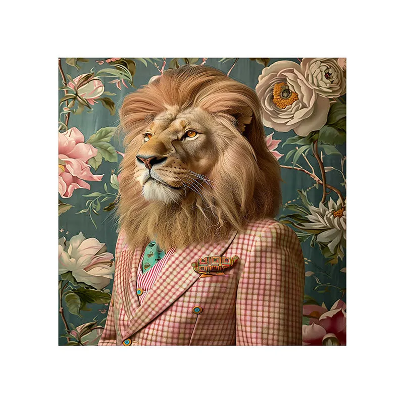 Lion Heart In Suit Wall Painting media 5