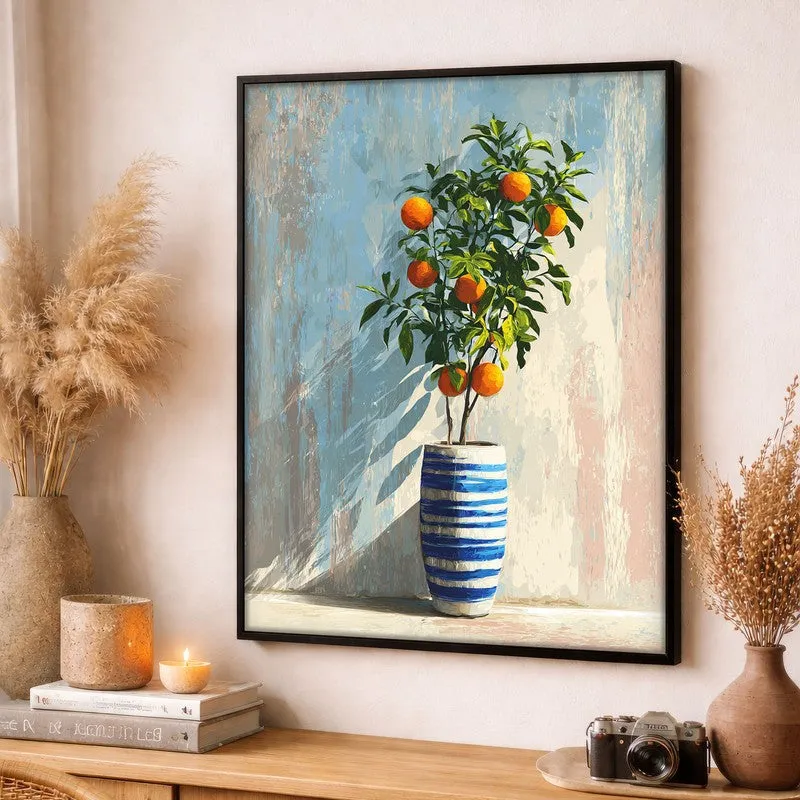 Sunshadow Zest Canvas Wall Painting - Black Frame media 3