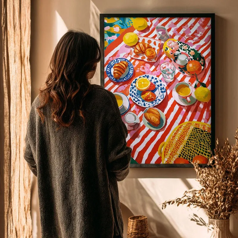 Picnella Canvas Wall Painting With Black Frame media 4