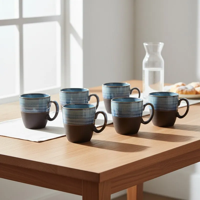 Elowen Porcelain Tea Cup (200 mL Each) - Set Of Six media 1