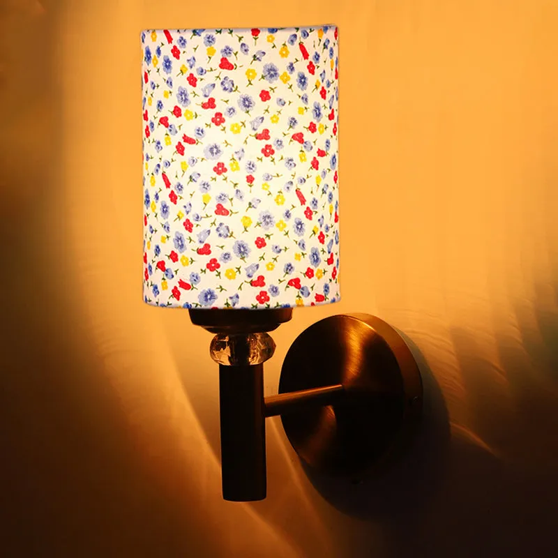 Tiny Fleur Cylindrical Steel & Cotton Wall Lamp media 5