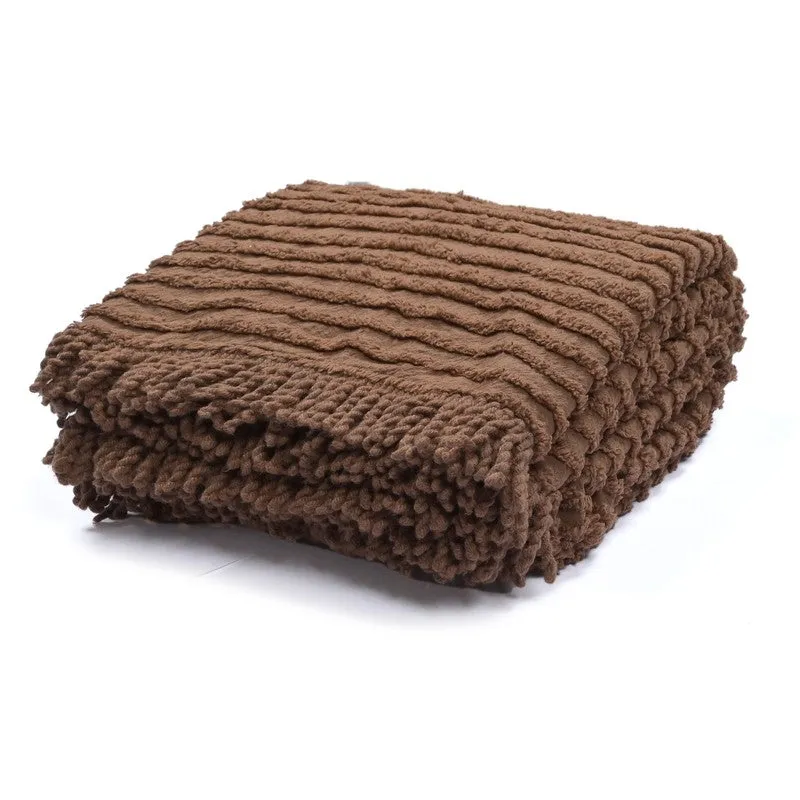 LuxeLayer Cotton Throw - Brown media 5