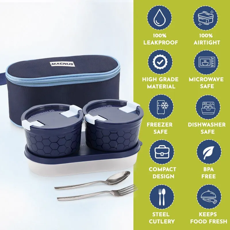 Elvra Pack Lunch Box with Lunch Bag - Four Piece Set media 9
