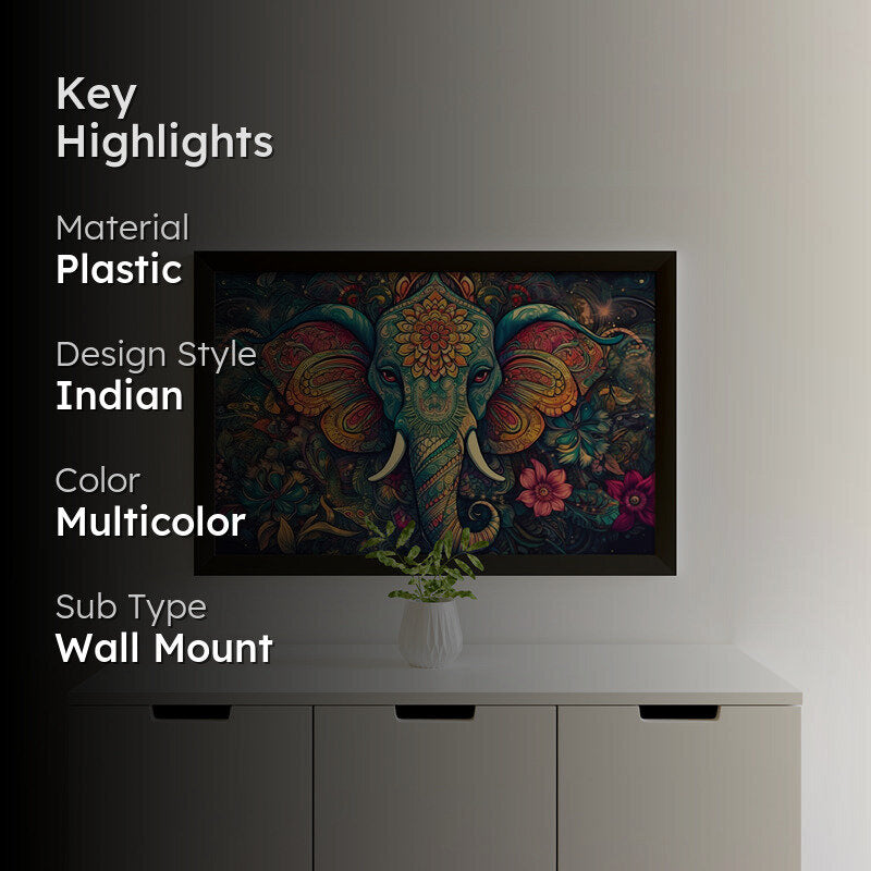Ethnic Gaja Mural Wall Painting media 2