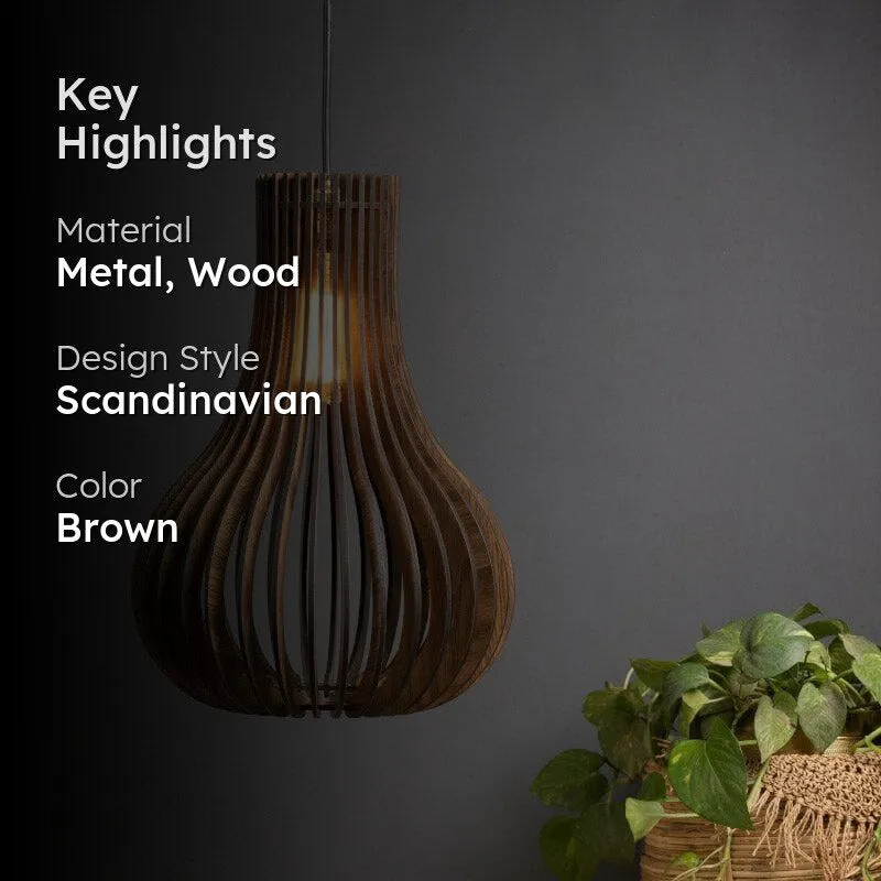 Kana Wooden Ceiling Lamp media 2