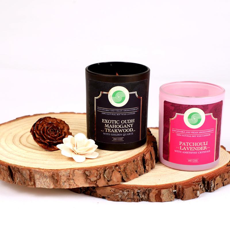 Elysium Earth & Wood Scented Candle - Set Of Two media 4