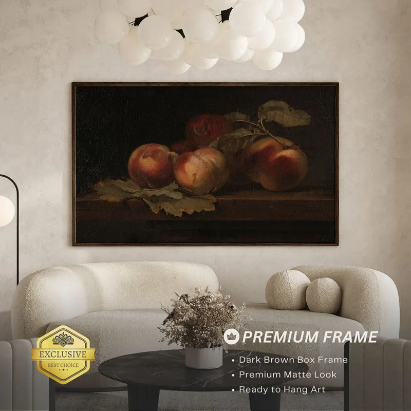 Shadows & Fruits Wood Wall Art With Frame - Black media 3