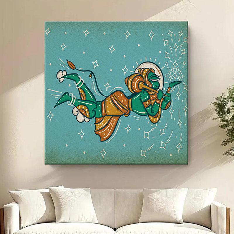 Hanuman's Flight Wall Painting