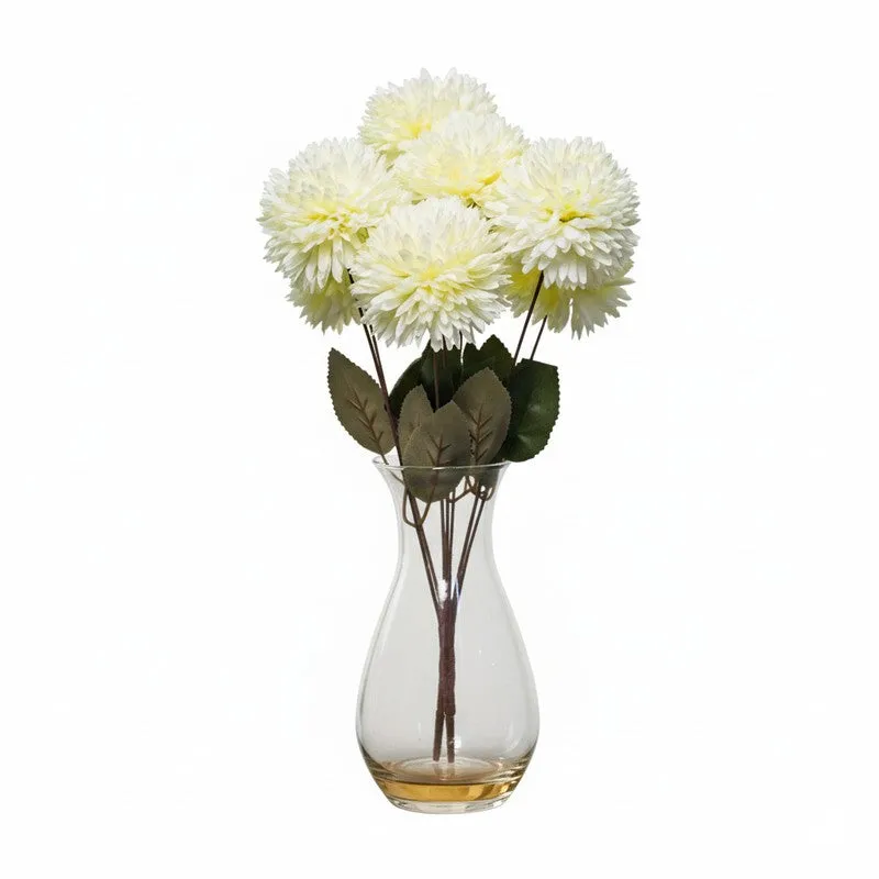 Forever Fresh Artificial Ballmum Bunch - White media 5