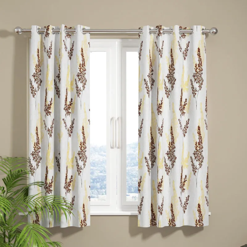 Nivara Jaquard Floral Curtain - Set Of Two media 1