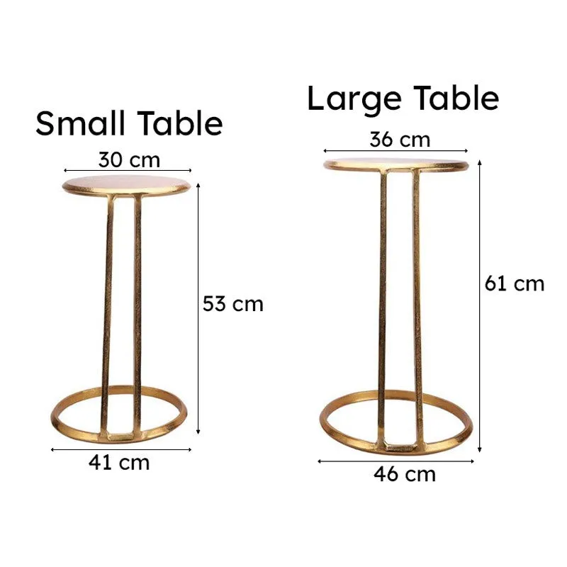 Milto Accent Table (Gold) - Set Of Two media 7
