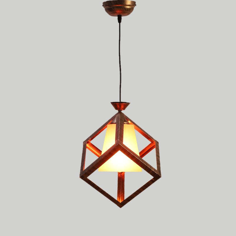 GlowBlush Beam PVC Ceiling Lamp - Orange media 4