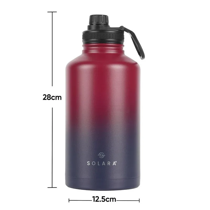 Solara Insulated Stainless Steel Bottle (2000 mL) - Blue & Red media 8