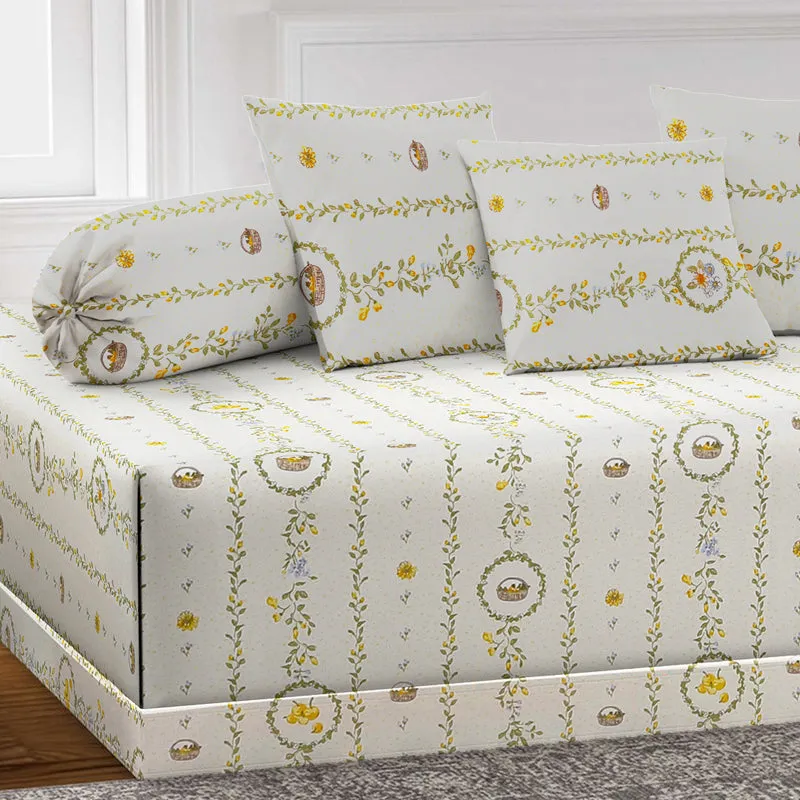 ModiLux Printed Diwan Set - Six Piece Set media 3