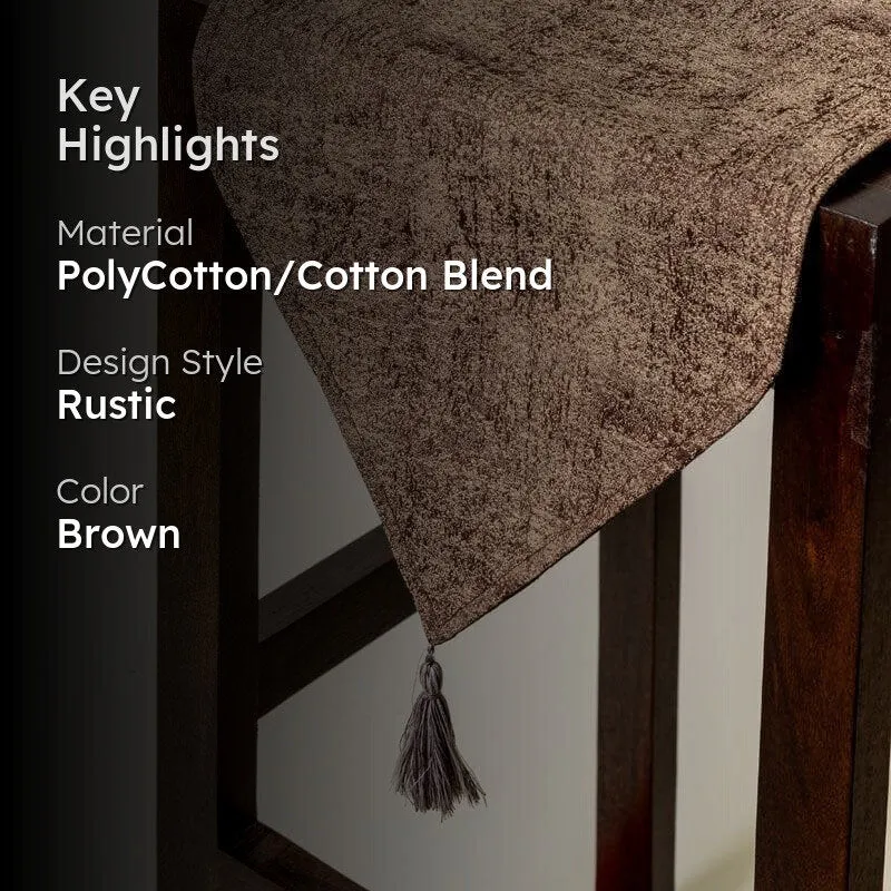 Stella Jacquard Table Runner - Brown media 2