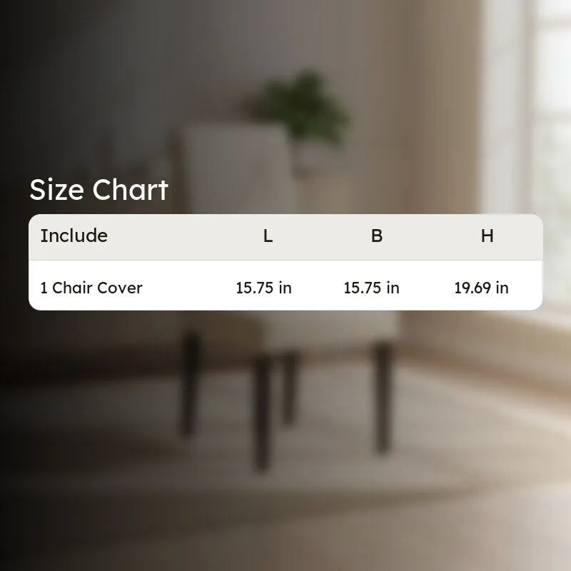 Elvra Classic Chair Cover-Beige media 7