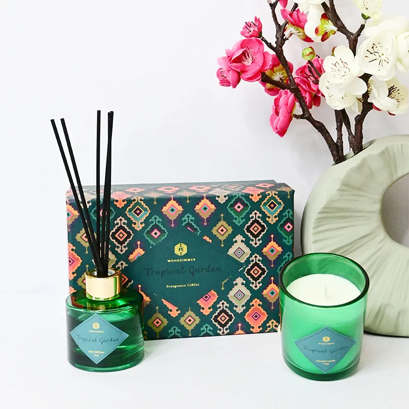 Bruma Reed Diffuser (Tropical) - Two Piece Set media 1