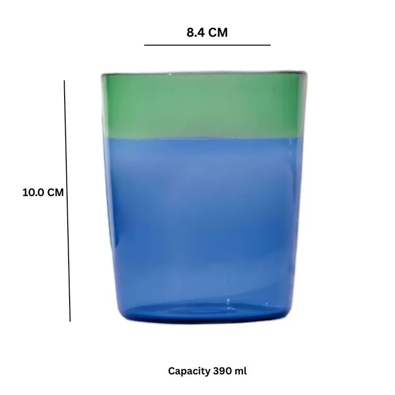 Meadow Green Tumbler Glasses(310 mL) - Set Of Four media 6