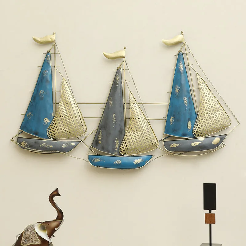 Triad Of Sails Metal Wall Accent media 1