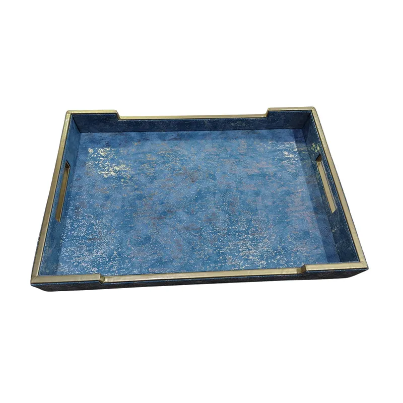 Orrine Faux Leather Serving Tray media 3