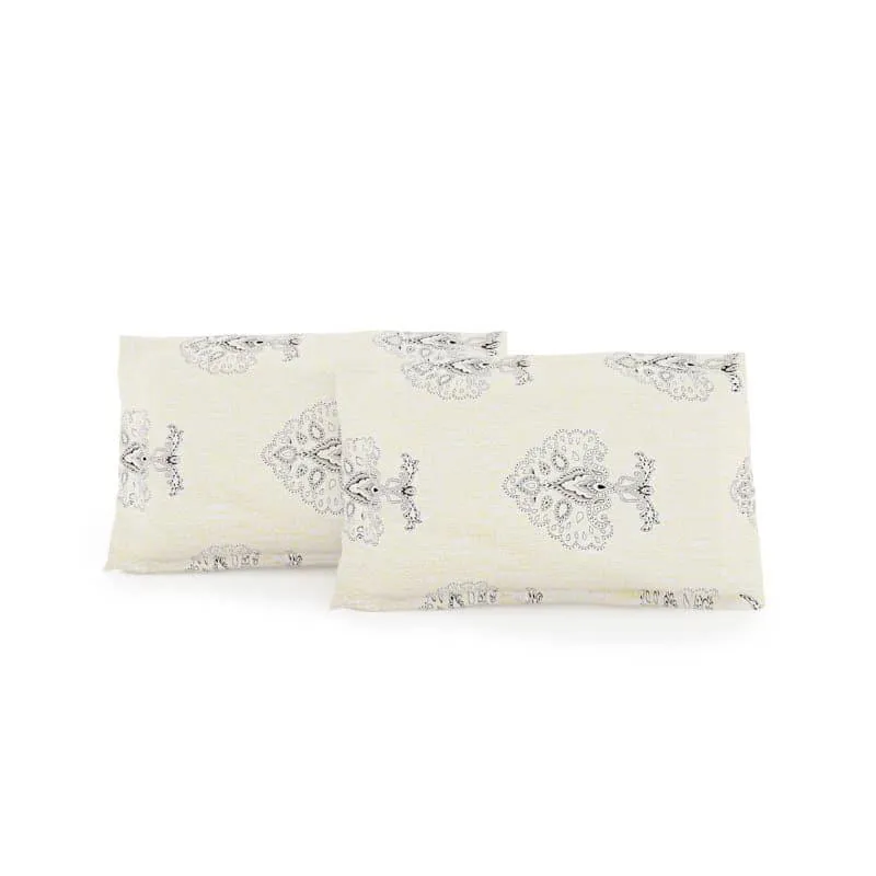 Swayam Wonder Spread Cotton Bedsheet (Beige) - 200 TC media 3