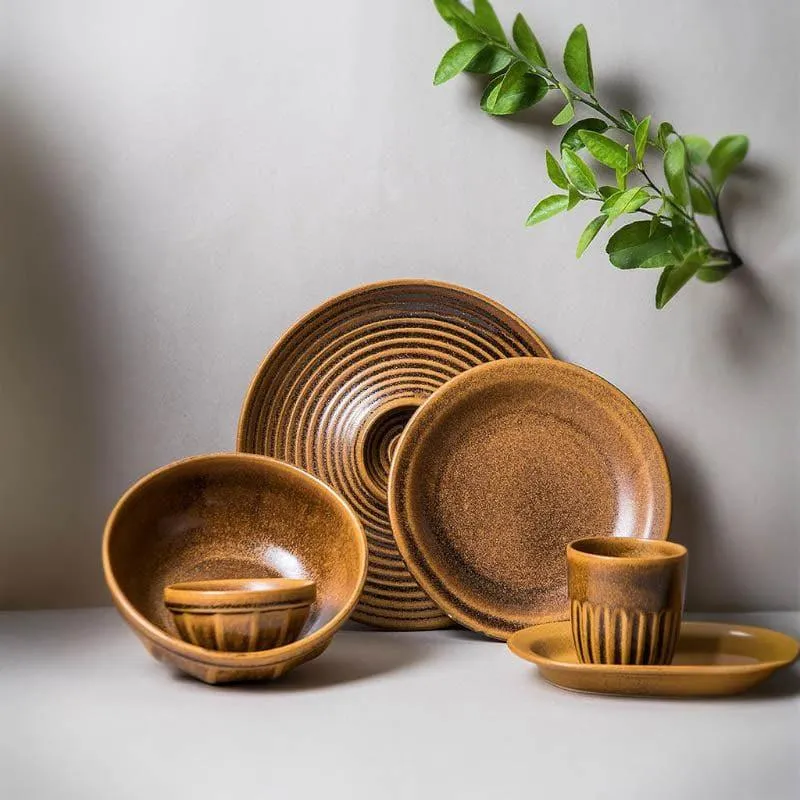 Terra Tones Dinner Set - 7 Piece Set media 1