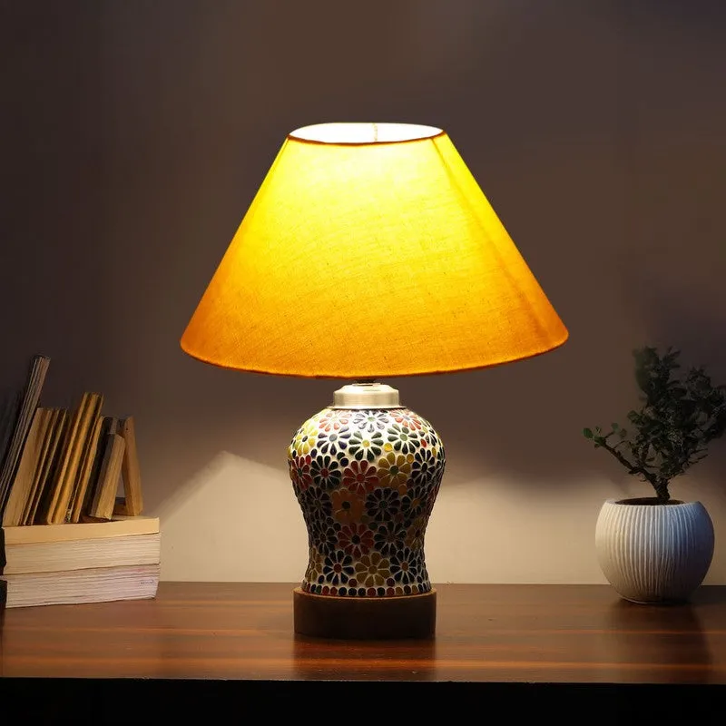 Zenvia Wooden Table Lamp - Multicolor media 1
