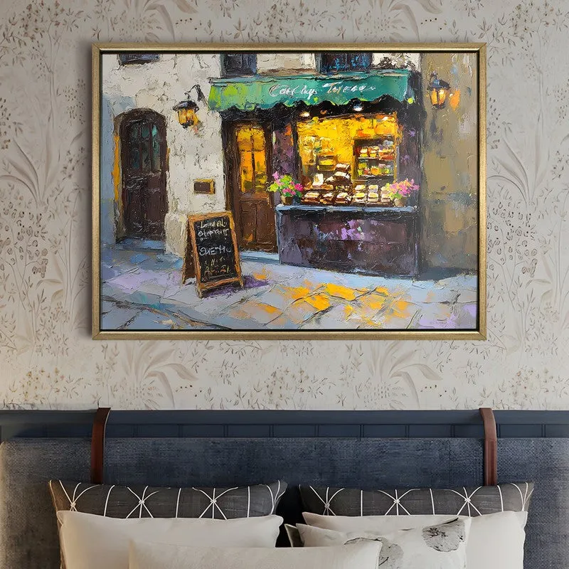 Garden Market Canvas Wall Painting With Frame media 5