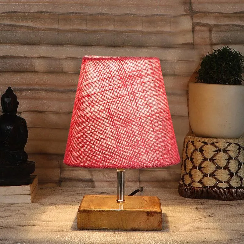 Tryda Jute Table Lamp - Pink,Brown media 1