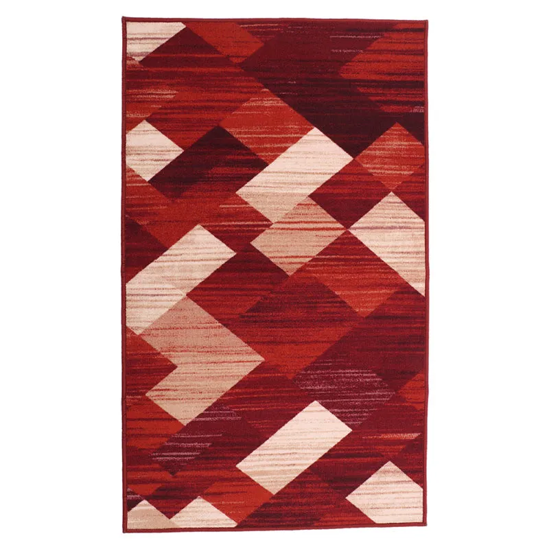 Crimson Geometrica Anti-Skid Carpet media 1