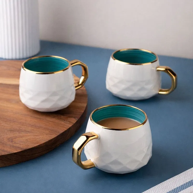 LuxeSip Porcelain Tea Cup (200 mL Each) - Set Of Six media 9