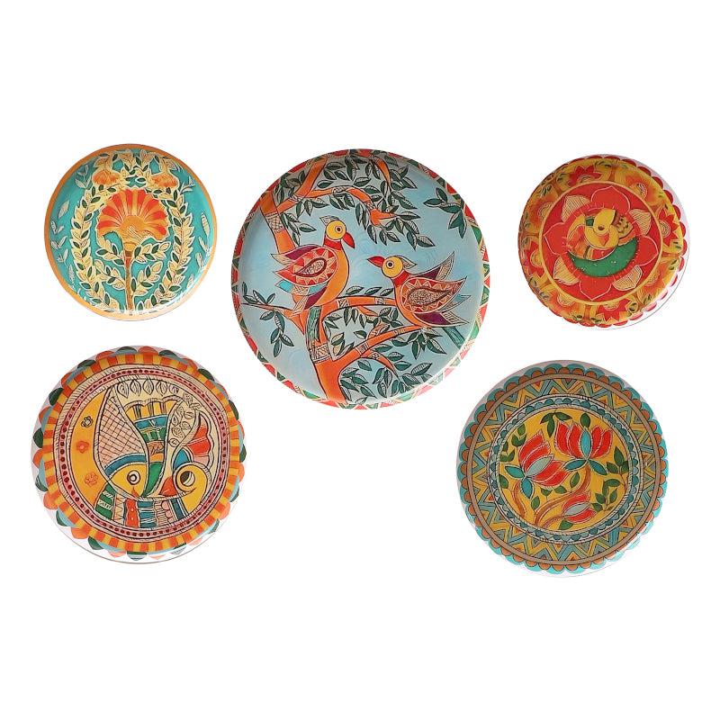 Mural Bageecha Wall Plate - Set Of Five image 4