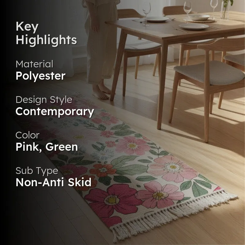 Vintage Rose Runner Rug media 2
