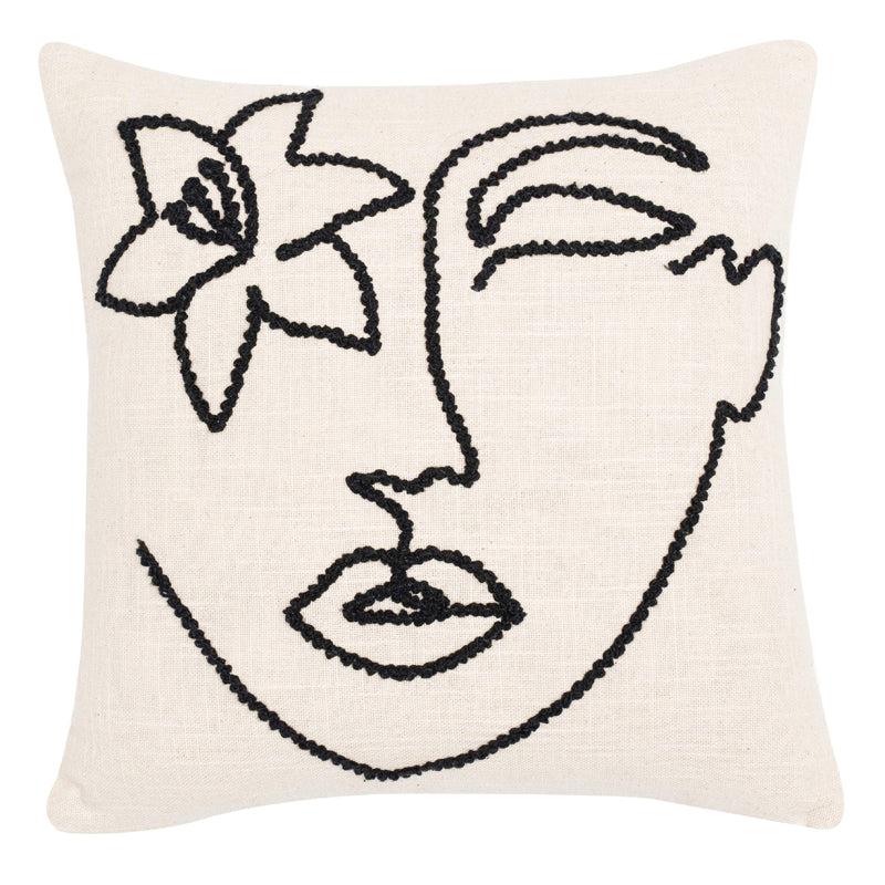 Inaya Embroidered Abstract Cushion Cover - Square media 5