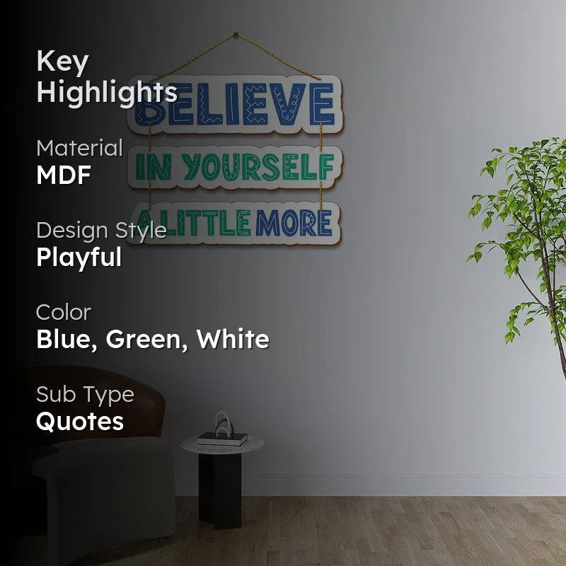 The Self-Belief Channel (Blue, Green)- MDF Wall Accents media 2