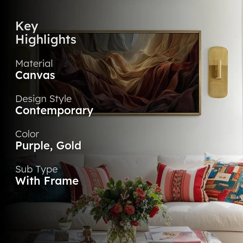 Golden Pulse Canvas Wall Art media 2