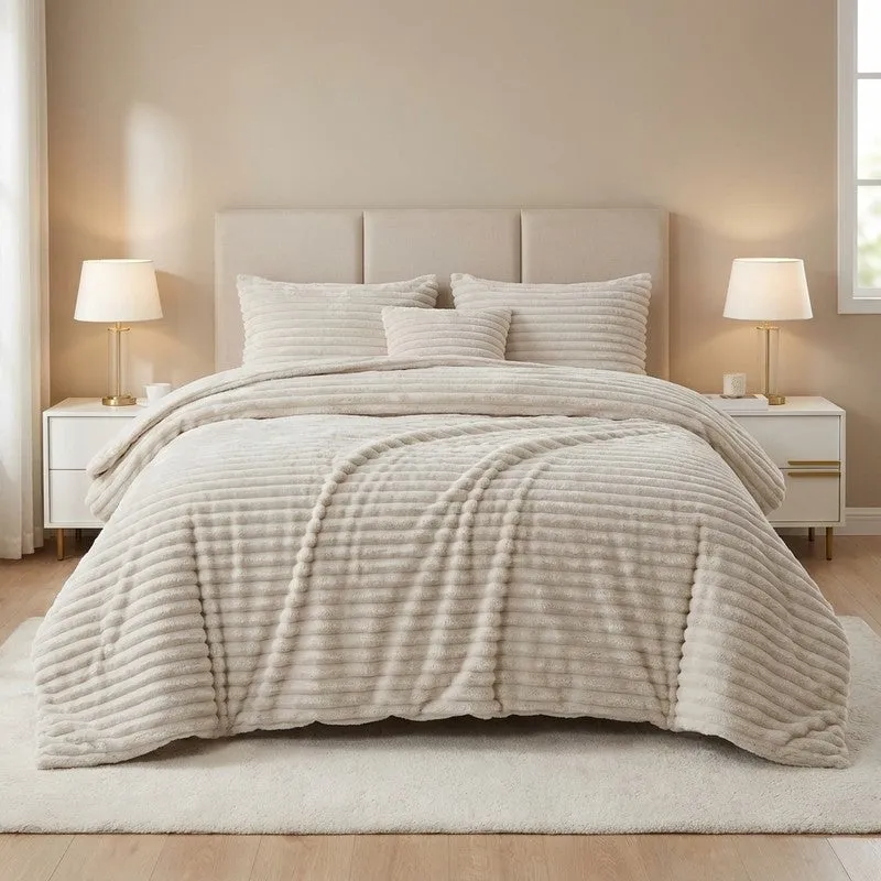PureDrape Comfort (Grey) Bedding Set - Four Piece Set media 1