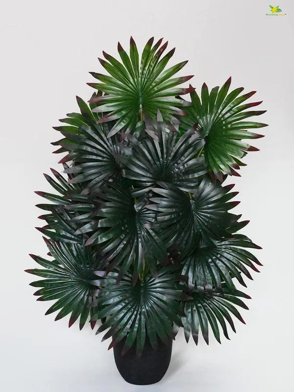 Faux Everlasting Areca Plant With Black Plastic Pot - 79 cm (2.6 ft) media 3