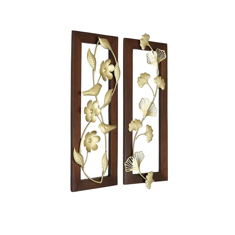 Florice Metal & Wood Wall Accent - Set Of Two media 4