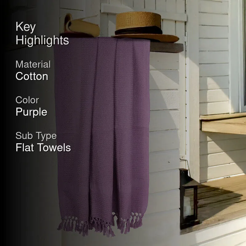 Bliss Cotton Bath Towel - Purple media 2